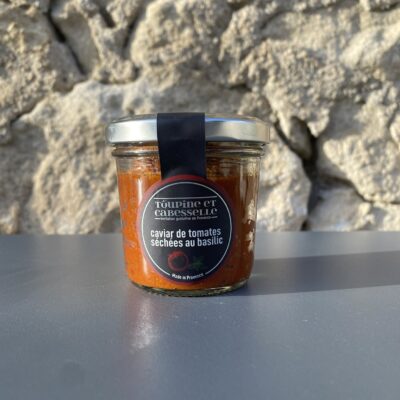 Caviar de tomates séchées au basilic
