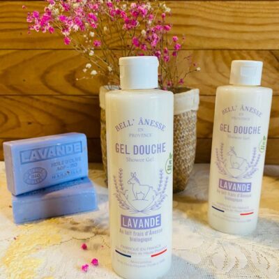 Gel douche au lait d'ânesse et lavande - Bell'Anesse en Provence 250ml
